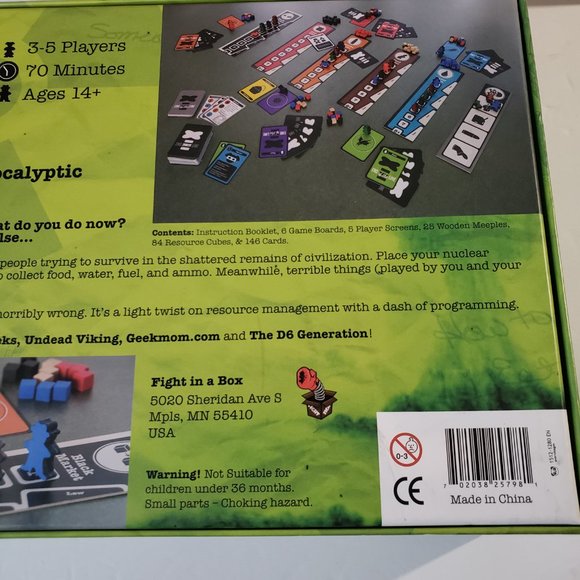 End of the Line Post Apocalyptic Family Survival Board Game Like New RARE - Picture 5 of 9